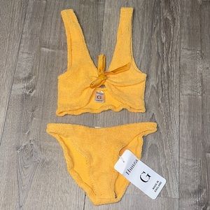Hunza G Orange Bikini One Size